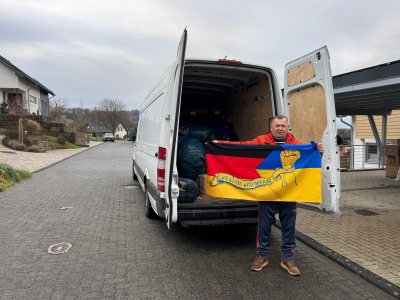 100derste Hilfstransport in die Ukraine