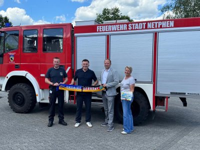 Feuerwehrauto der Stadt Netphen für die Ukraine